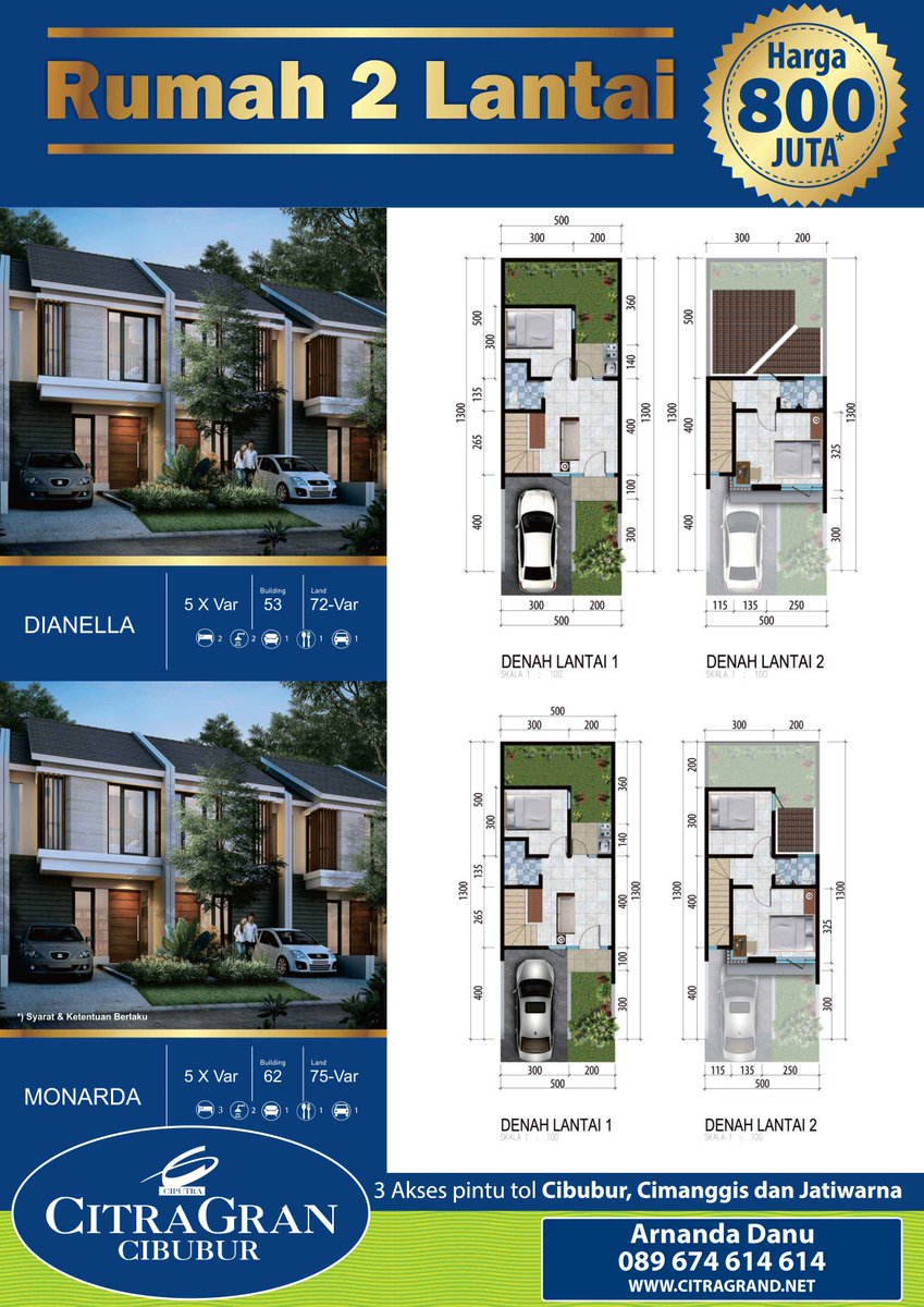 Grup_Ciputra's tweet photo. PROMO RUMAH 2 LANTAI HARGA 800JUTAAN DI CITRAGRAN CIBUBUR. Selengkapnya >>> https://t.co/HNf3yoPK76 https://t.co/XTCegXxMpT