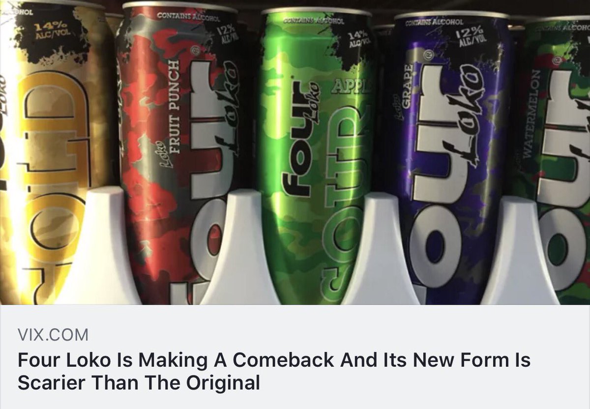 Four loko is gonna make shots. 