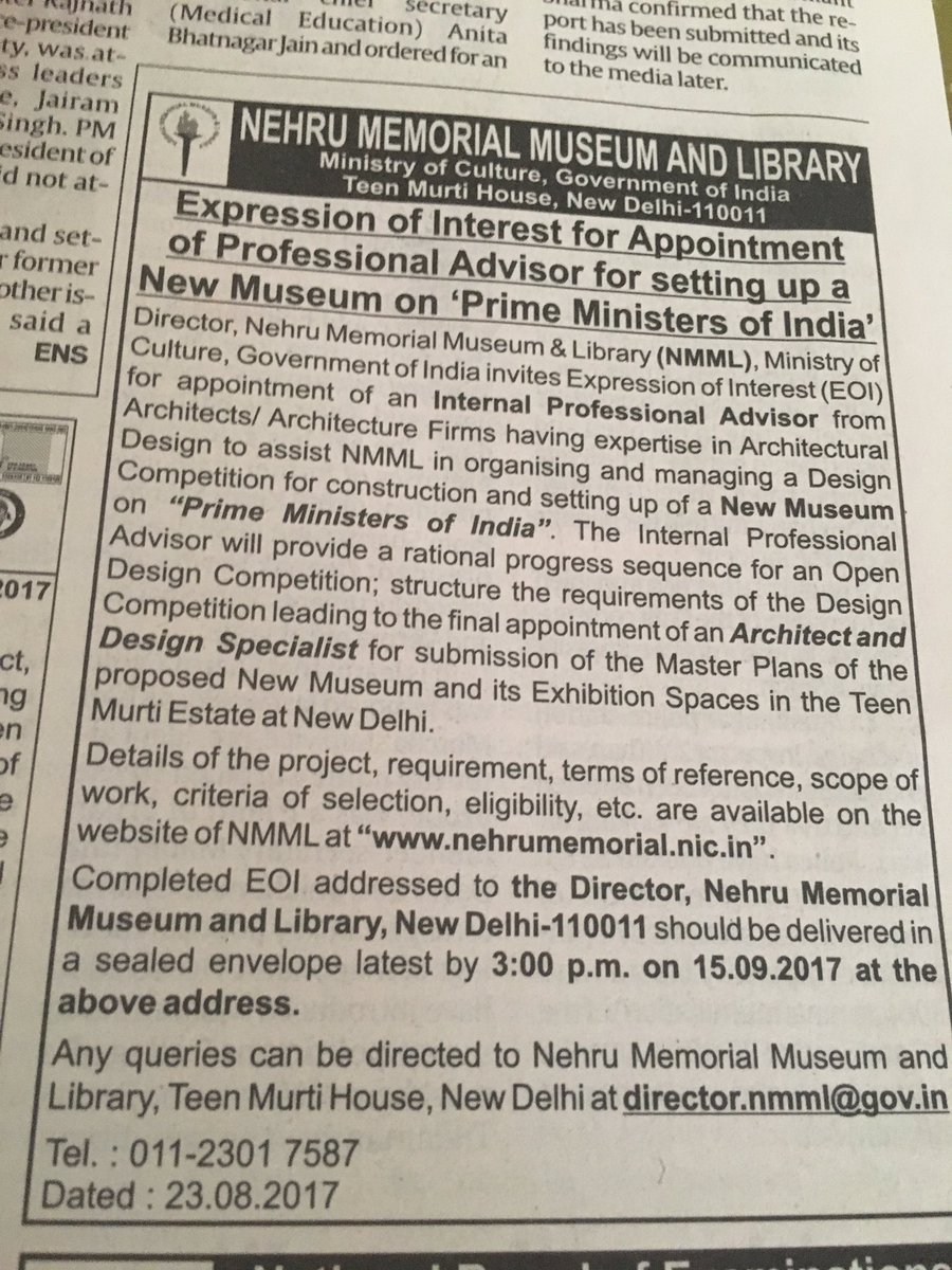 anubhutivishnoi's tweet image. The #NMML's new museum- on Prime Ministers other than #Nehru as well. #culture #iconography