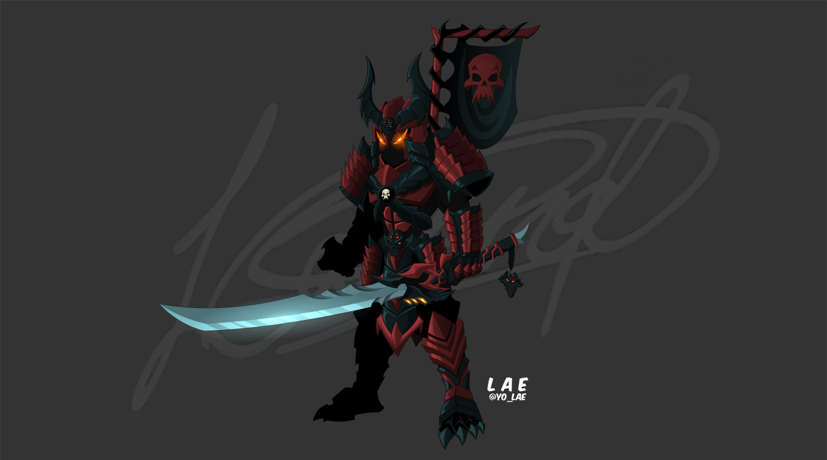Yo_Lae's tweet photo. VoidShogun of Nulgath set is done! I'm suggesting this to the forums. Hope you all like it! ;;;) #NulgathNation https://t.co/EYhSOzPNza