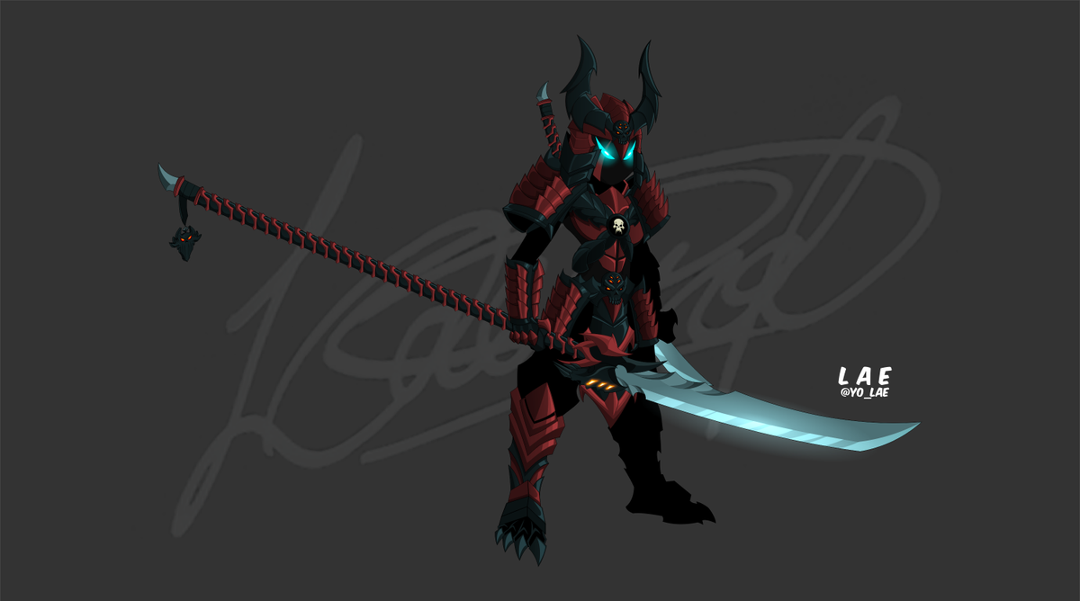 Yo_Lae's tweet photo. VoidShogun of Nulgath set is done! I'm suggesting this to the forums. Hope you all like it! ;;;) #NulgathNation https://t.co/EYhSOzPNza