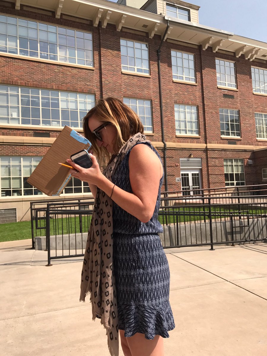 ericawoodahl's tweet photo. Watching #Eclipse2017 @WoodahlLab @sputnikbeepbeep @umontana. #pinholeprojector https://t.co/BXYuRWP8jM