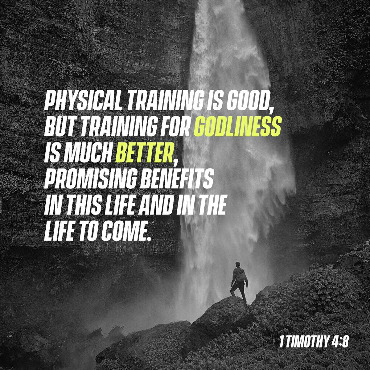 Hump Day Help-8/23:
Physical strength will NEVER be stronger than godly strength. #GetGodStrong. #1Tim4v8.