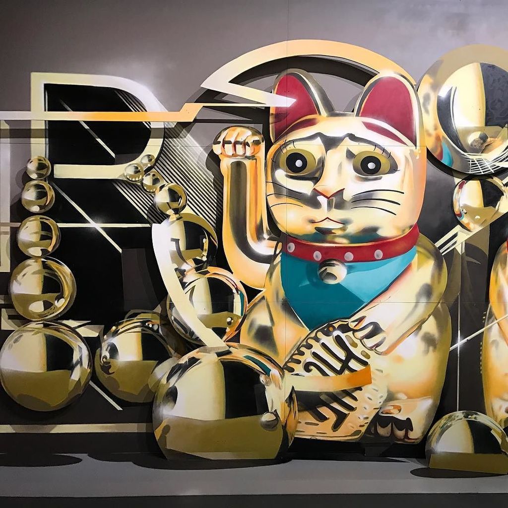 soschyontour's tweet photo. @bondtruluv | Maneki Neko gold edition xoxoxo @magiccitylife #magiccitylife #streetart https://t.co/6S0dufXTgn https://t.co/64LLl6uzv0