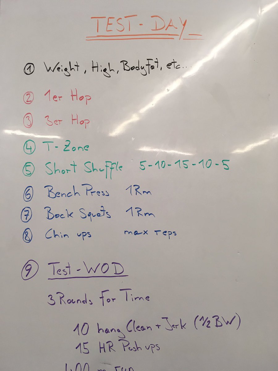 Starting team preparation with athletic tests - let's go bulls!!