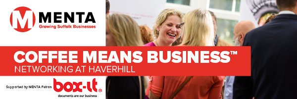 MENTABusiness's tweet photo. Join us, Business networking, in #Haverhill on Thur 7th Sep. Meet new business people across west Suffolk.  
https://t.co/LGcYQaYvaK https://t.co/VRN9UY91fz