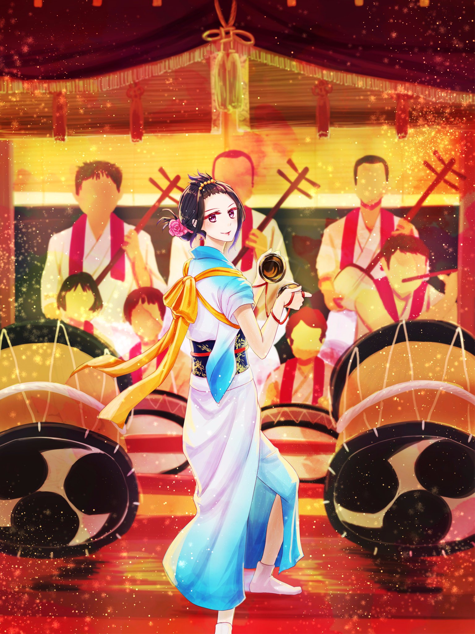 秋田美人百景 No26 花輪ばやし 平安末期から続くとされ 土地の守り神 産土神 うぶすな さん を幸稲荷神社に祭礼ばやし として奉納されるもので お御輿や笛 太鼓 三味線 鉦などの囃子が観られます 日本三大ばやしの一つで 国重要無形民俗文化財 秋田美人百景 No26 花輪ばやし 平安末期から続くとされ 土地の守り神 産土神 うぶすな さん を幸稲荷神社に祭礼ばやし として奉納されるもので お御輿や笛 太鼓 三味線 鉦などの囃子が観られます 日本三大ばやしの一つで 国重要無形民俗文化財