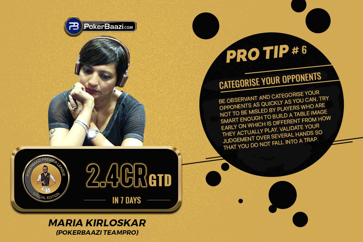PokerBaazi's tweet photo. Check out the amazing schedule at https://t.co/cvYmDuQQRg.
#PROgyan #TipsNtricks #MasterTheGame #MTTs #Poker #Webinar #GearUpForPPL https://t.co/0HmuaCHITl