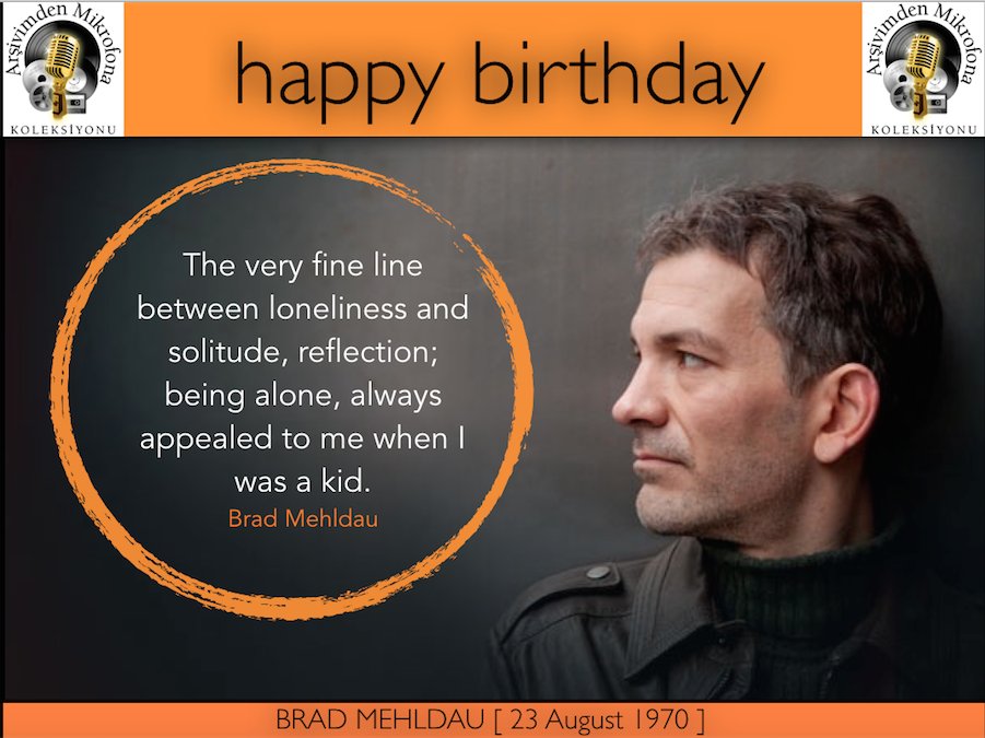 Happy birthday to Brad Mehldau Born on this day in 1970.   