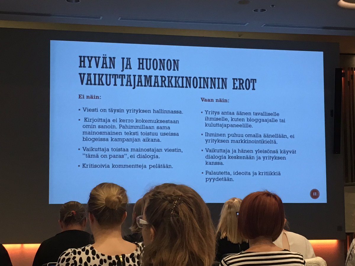 millahimberg's tweet photo. @JanicaBee kiteyttää hyvän ja huonon vaikuttajamarkkinoinnin erot #Ahjonaamu https://t.co/ufnhLEyiTO
