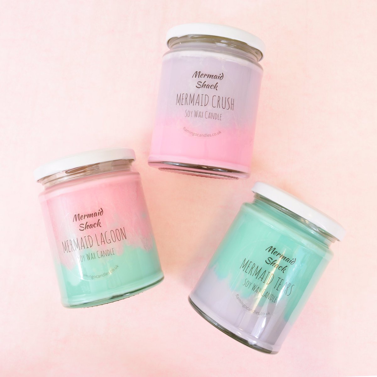 FlamingoCandles's tweet photo. #GIVEAWAY RT &amp; follow @FlamingoCandles for a chance to win all 3 of our Mermaid Ombré Candles!💜💗💙Closes Friday✨ https://t.co/QCYaG5farx