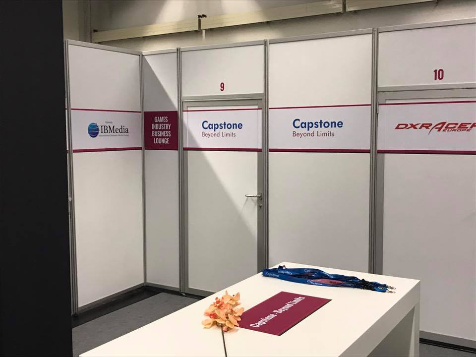 CapstoneBL's tweet image. Day 2 #gamescom2017 is about to begin! @WouterGoo and @NicvantSchip. Come see us at our booth C-050 in Hall 2.2!