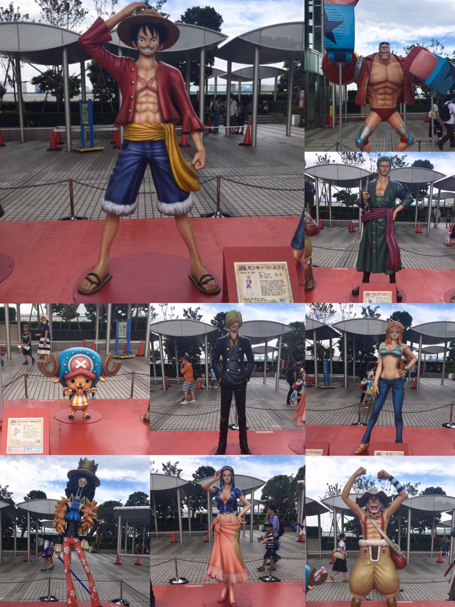 いずむ Grcrew ワンピ垢 در توییتر お台場夢大陸 行ってきたー One Pieceキャラの等身大や いいシーン キャラすごい ダイバシティー東京では 期間限定でjumpショップがあった 前のone Piece 逃走中のコラボのものとかあった お台場最高 Onepiece
