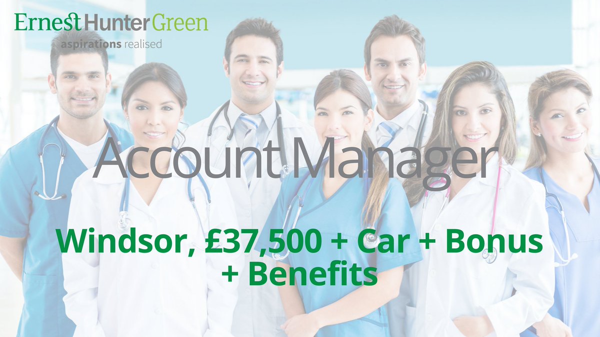 #jobs Account Manager -Leading #Healthcare brand ernesthuntergreen.com/job/account-ma… Get in touch for more info carly@ernesthuntergreen.com #recruitment
