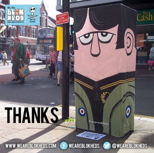 weareblokheds's tweet photo. @daftcod Belated Thanks for the follow Catherine from @weareblokheds https://t.co/BGLecVj1dm #jimmythemod #streetart #doncaster https://t.co/yiYfjDLYHX