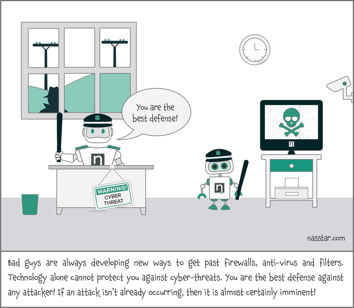 TheNassbot's tweet photo. Education is prevention! Take steps in decreasing #cyberrisk posed by your employees! @Nasstar @falanxcyber #data #breaches #cybersecurity https://t.co/9wBCKjWEJK