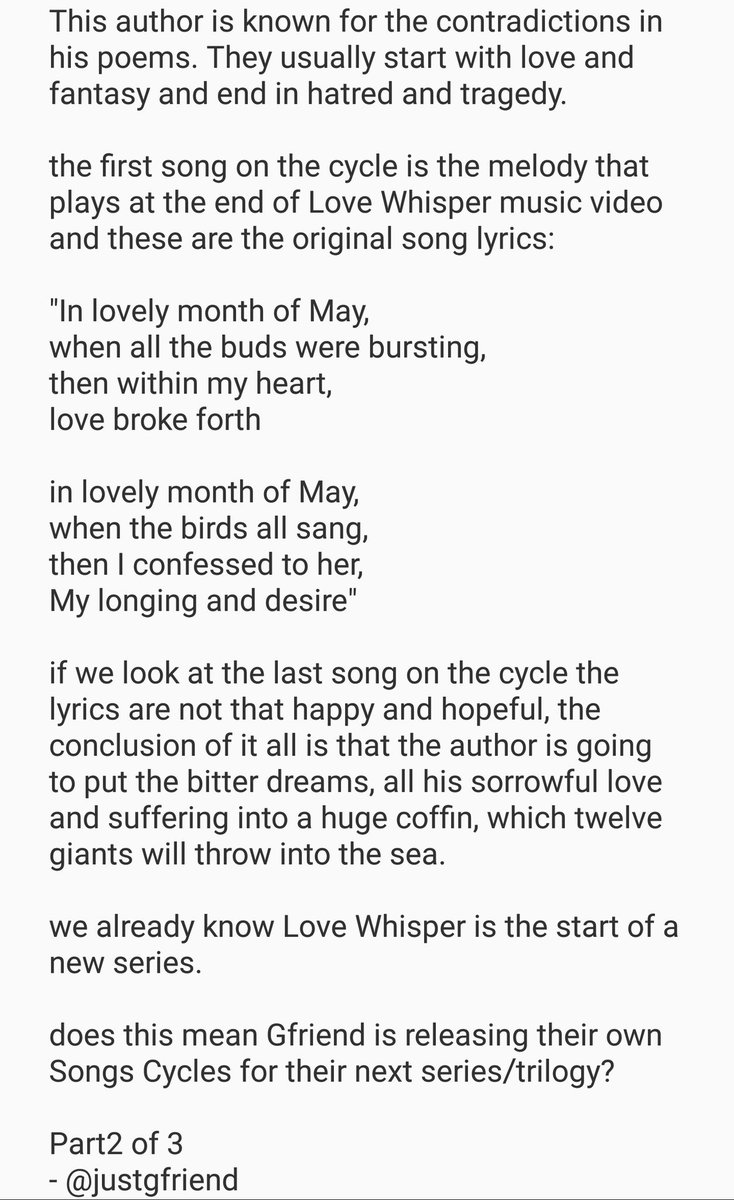 Eternal Flowers 回 On Twitter The Truth About The Song That Plays At The End Of Love Whisper Music Video Theory Thoughts Check The Thread For Info Links Gfriend 여자친구 Https T Co Wwymtp5utb