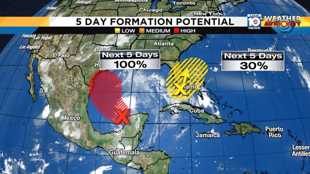 Here is the latest from the NHC on the areas we are watching in the tropics. https://t.co/iYr6jwkUEV