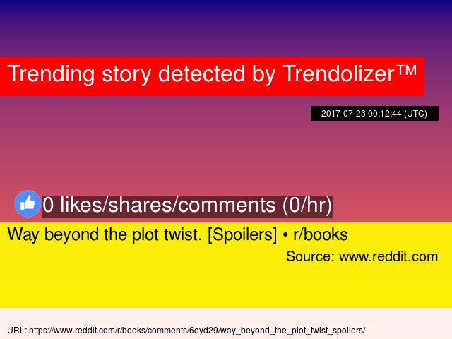 Bookolizer's tweet image. Way beyond the plot twist. [Spoilers] • r/books #BrettEastonEllis books.trendolizer.com/2017/08/way-be…