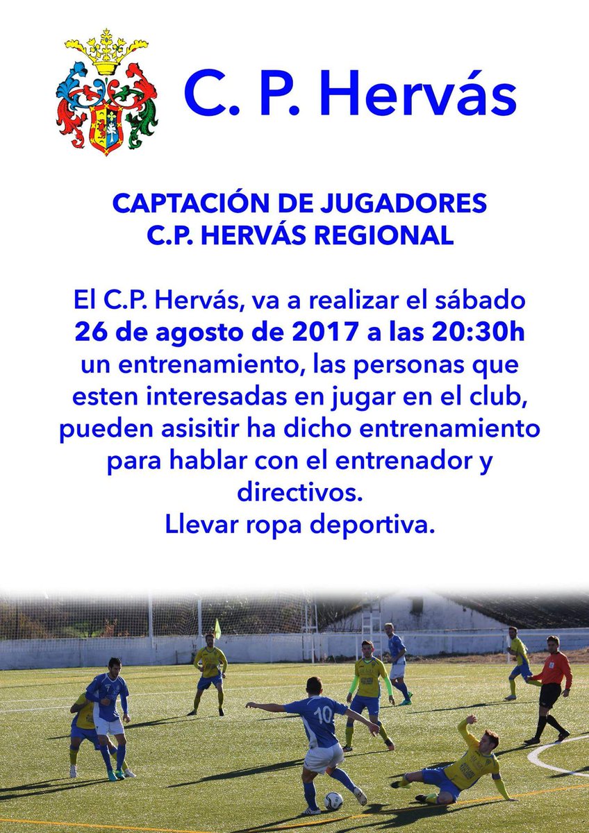 El Club Polideportivo Hervás imforma: