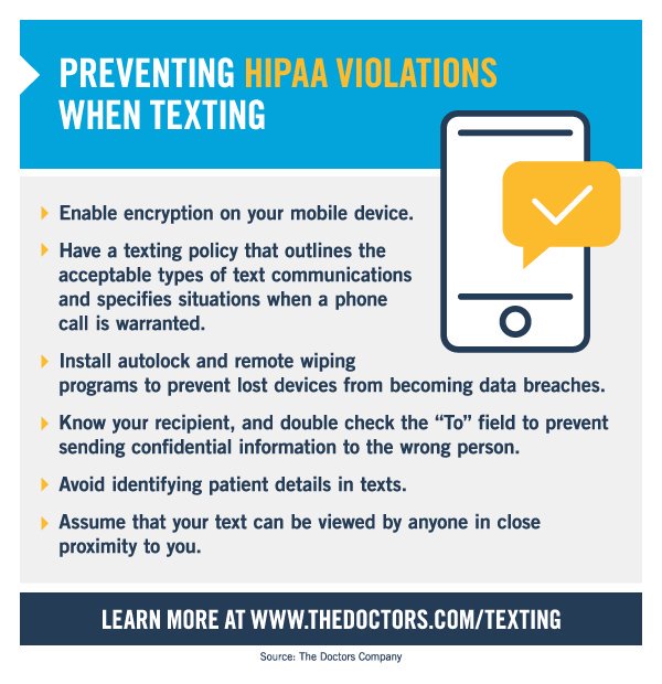 DocsDox's tweet image. #ToTextOrNotToText With penalties up to $50K per HIPAA violation, safeguarding texts should be of utmost priority 
thedoctors.com/KnowledgeCente…