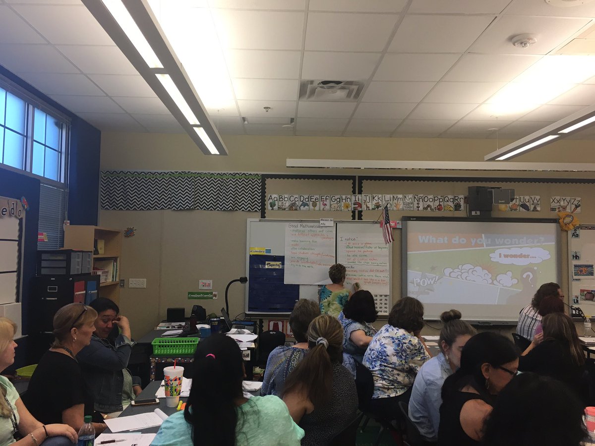 staceyknudson3's tweet photo. 1st grade teachers!! Communication in Math is your super power! Having fun w 3 Act Tasks!! #NEISDpd #nemathaddsup @NEISD https://t.co/gUy4ROBME8
