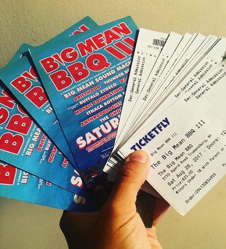 bigmeanbbq's tweet photo. Interested in avoiding ticket fees? Buy local at Ithaca Guitar Works, @StateTheater Box Office, or from your favorite #BigMeanBBQ artist. https://t.co/TdgnXcxXPz