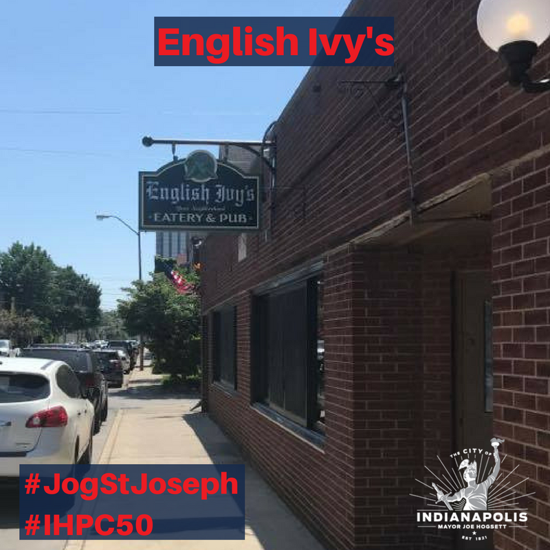 This simple 1958 commercial building is home to <a href="/EnglishIvys/">English Ivy's</a> - stop in for food &amp; check out their recent renovations. #JogStJoseph #IHPC50
