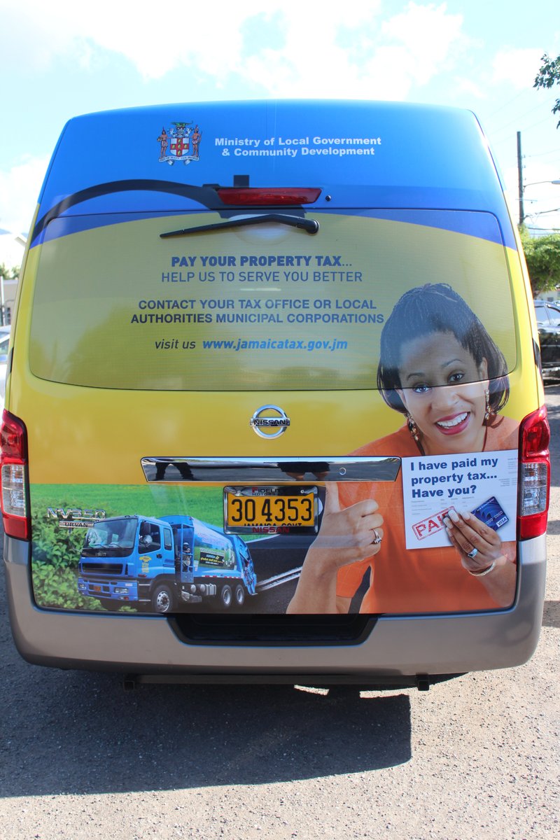 JamaicaTax's tweet photo. MANCHESTER & WESTMORELAND look out for #PropTaxMOBILE, August 23-26 (9am-4pm) #PropTaxYOURway #PropTaxGO @onthegroundjm @MOFJamaica https://t.co/aW5BDlMASf