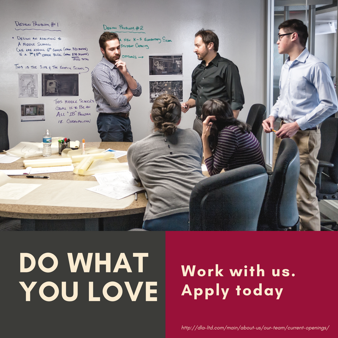 DLA_Architects's tweet photo. Are you pursuing a #career in #architecture? Good news! We're #hiring! Apply today:
https://t.co/ojGmGUg1I0 #drafter #internarchitect https://t.co/EE1ISNLQjx
