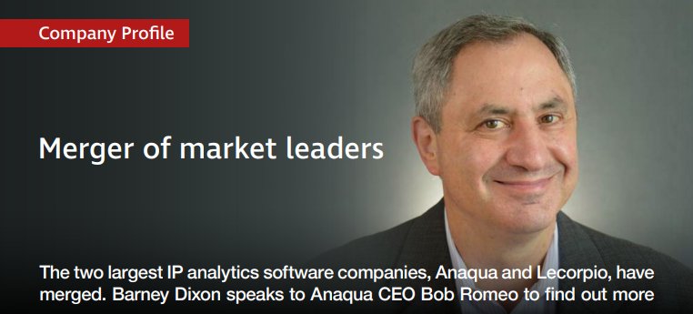 Lecorpio's tweet photo. What's the future look like for @Anaqua? @AnaquaCEO discusses the Lecorpio merger and more with @IPProPatents : https://t.co/rvt2iKzbsw https://t.co/DfqBwlGBI7