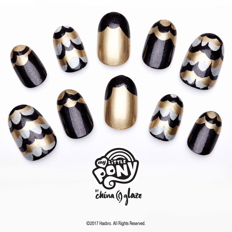 ChinaGlaze's tweet photo. Our heads are in the clouds for this cloud deco design by Mane 6 Nail Artist, @chalkboardnails using #CGxMLP! 🖤✨☁️ https://t.co/SAXNhTpmFF