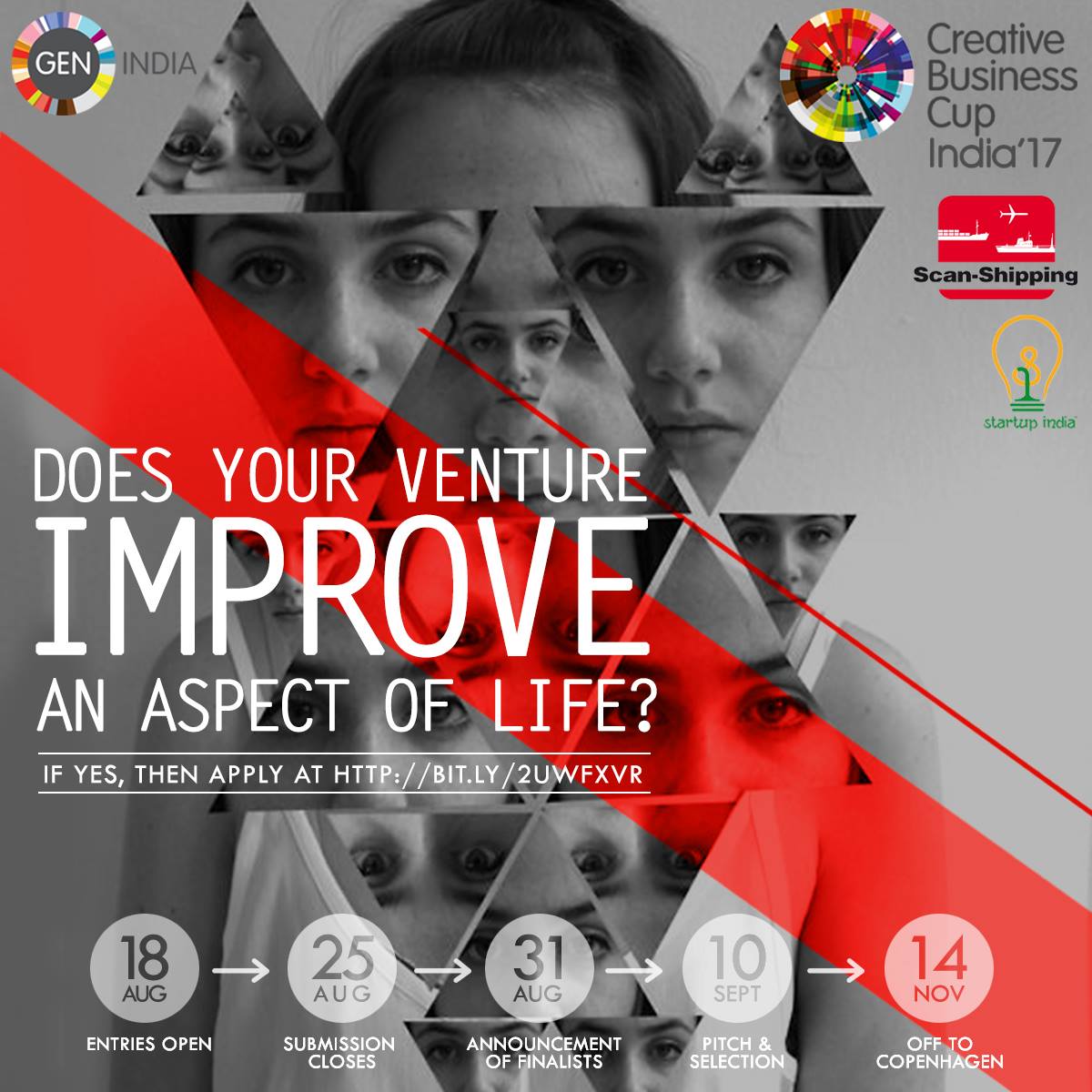 indiarath's tweet photo. Last chance to apply for #CBC2017 and fly your way directly to finals in Copenhagen! @cbc_cup #StartupIndia 

https://t.co/Ncxk9GzqWf https://t.co/a3AUovNG4H