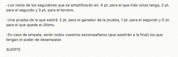 SimHermano9's tweet image. Renee: Este año la final se dividirá en sólo dos partes, los votos de los seguidores y una prueba, la más dura que habéis hecho hasta ahora
