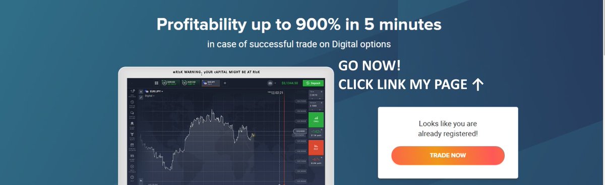 Binary_OptionGO's tweet image. Binary_Option_CFD_Forex_CryptoTrading
ALL TRADING ON ONE PLATFORM
*ᴿᴵˢᴷ ᵂᴬᴿᴺᴵᴺᴳ: ʸᴼᵁᴿ ᶜᴬᴾᴵᵀᴬᴸ ᴹᴵᴳᴴᵀ ᴮᴱ ᴬᵀ ᴿᴵˢᴷ⠀
goo.gl/cDdW5J