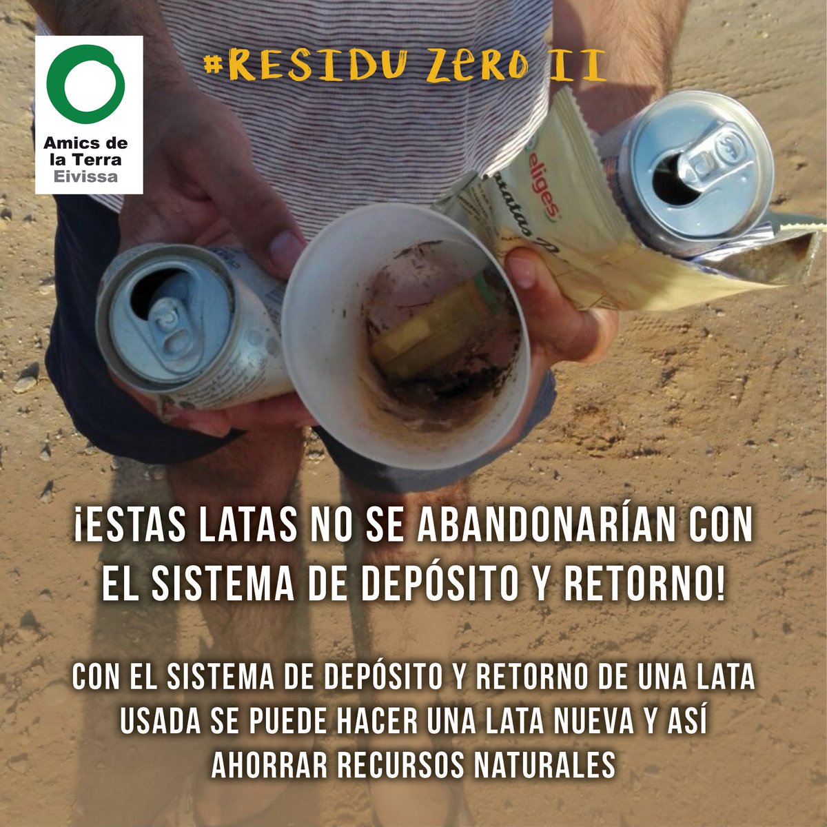 AdtEivissa's tweet photo. Ara no arribam a recuperar ni el 30% dels envasos, amb el #SDDR recuperaríem el 90% (!!!) #ResiduZeroII @Retorna @Consell_Eivissa @iBalears https://t.co/HRbKl3GQmb