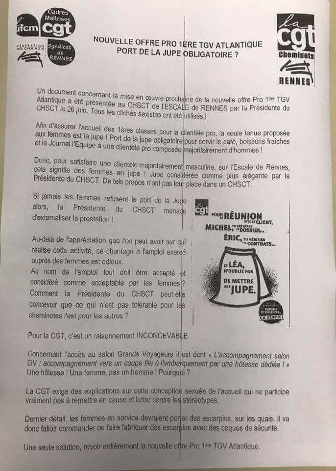 Téléchargement gratuit Images A Rennes La Direction De La Sncf Veut Imposer La Jupe Obligatoire actualisé salutations