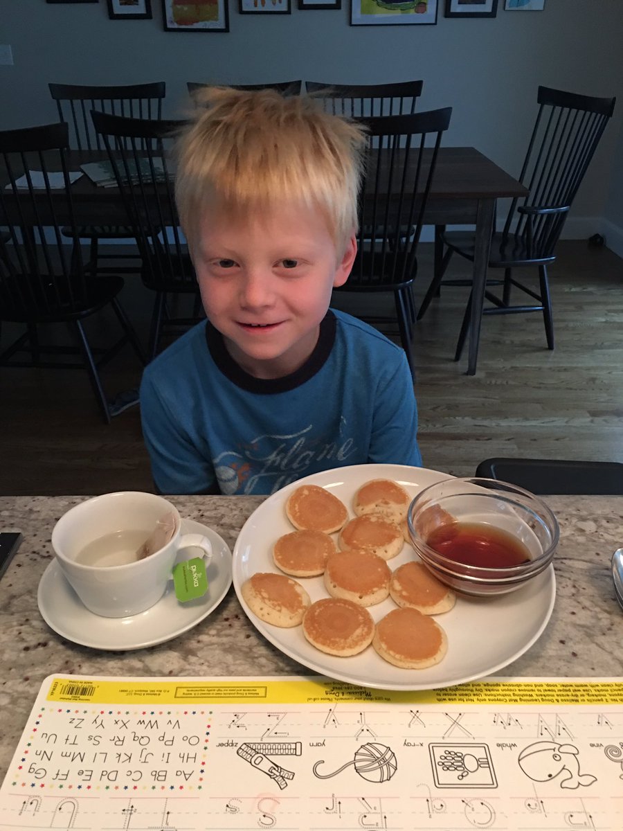 When your 7 year old makes breakfast.