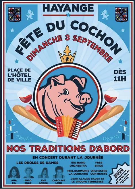 La mairie FN de @VilledeHayange organise une fête du cochon pour “nos traditions d’abord”. Un petit mot @eveangelioff, @anakaofficiel ?