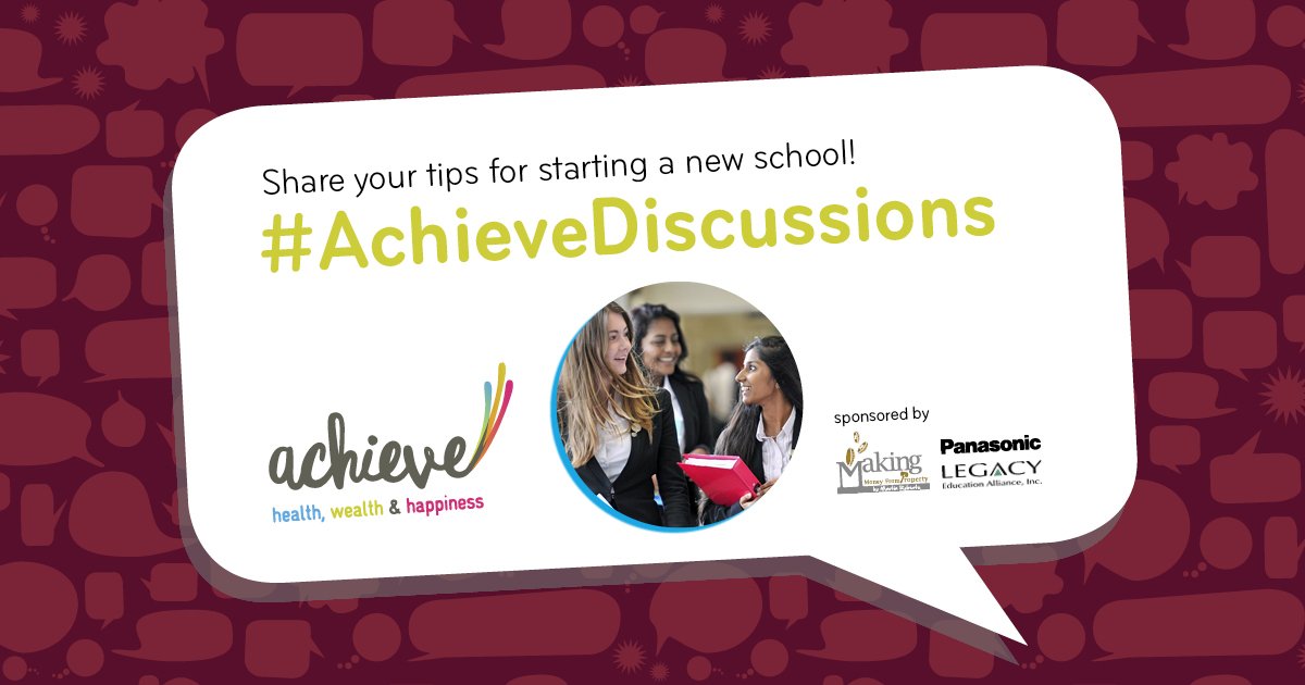 Achieve_Events's tweet photo. We want to hear your top tips/advice to anyone starting a new school, college or university in this weeks #AchieveDiscussions!
Tweet us! ππ https://t.co/MupmeDYqYy