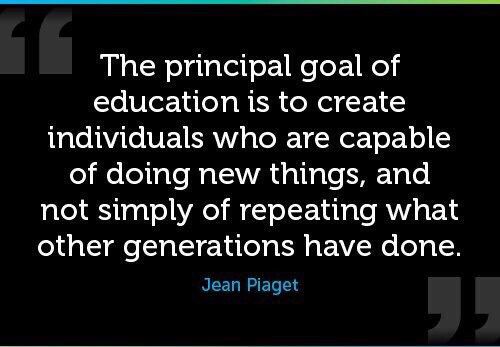 Education should encourage new ways of thinking. #edchat #FutureDriven