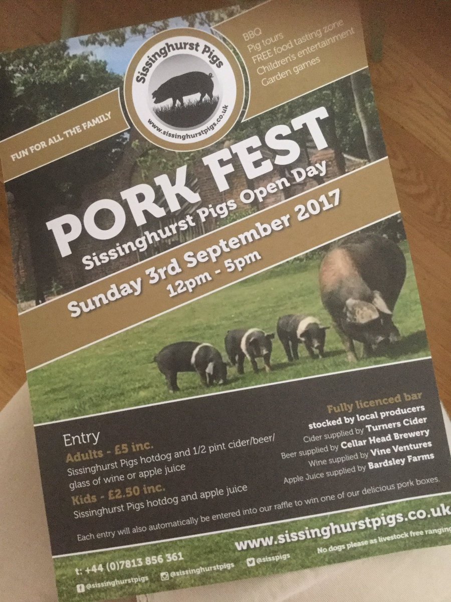 Yep! We shall be there with hungry tummies ! 😋 <a href="/sisspigs/">Sissinghurst Pigs</a> #kent #sissinghurst <a href="/jeweloftheweal1/">Tenterden kent</a>
