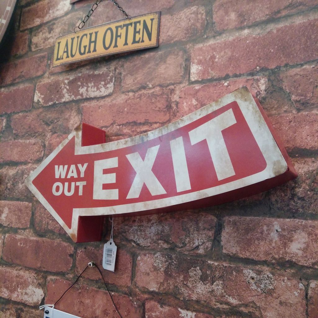 Vintagist_com's tweet image. EXIT Rustic Metal Door Sign Way Out Arrow #Exitarrow #Exitsign #Wallsign #Blechschild #Retroschild Vintagist.com
