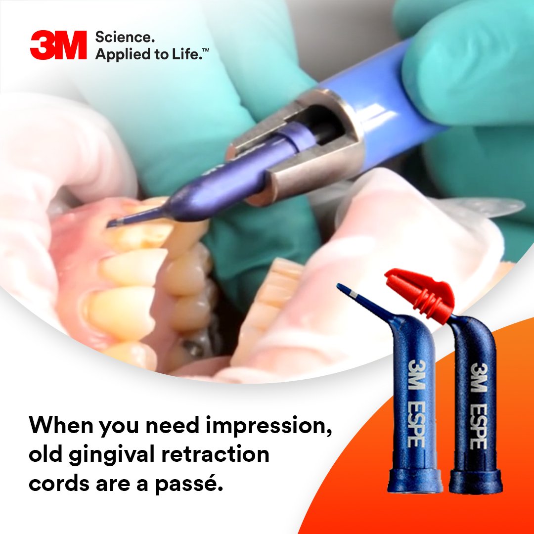 3M™ Astringent Retraction Paste: fast, convenient and effective. Learn more 
goo.gl/5AxXWP #3M #OralCareIndia