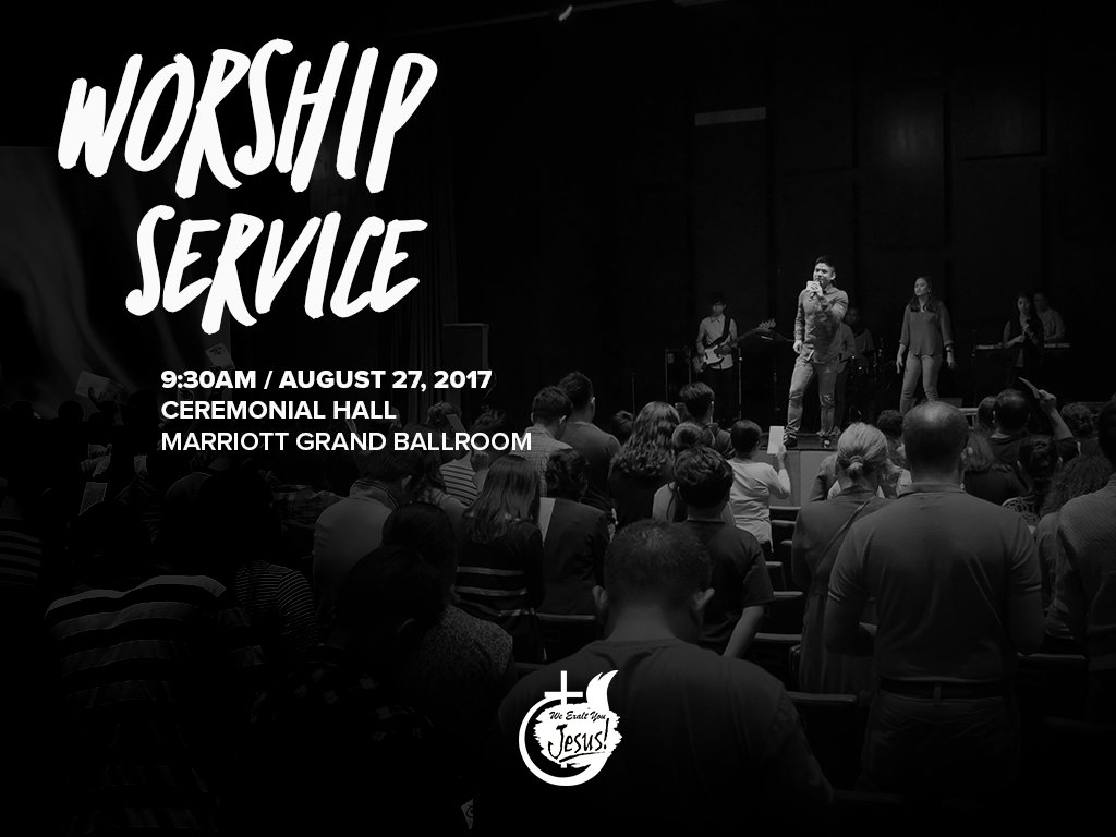 cogmarriottmnl's tweet photo. #COGMM ADVISORY: Sunday Worship Service on ⠀⠀
27 August 2017 will be at Ceremonial Hall,⠀
@manilamarriott Grand Ballroom⠀
#SendLight2Cities https://t.co/8kMw3VyKPl