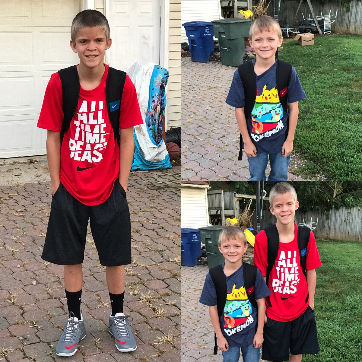 dlphngrl78's tweet image. First day of 7th grade and 4th grade #firstdayCCS #buckeyemiddleschool #parsonspanthers