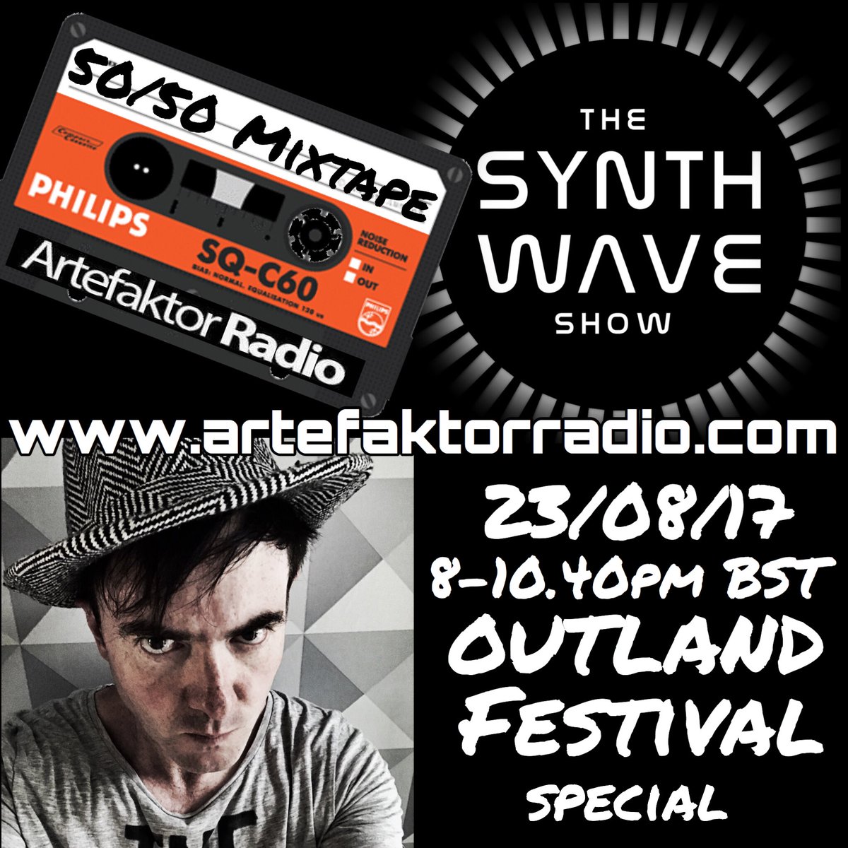 HardCellRecords's tweet image. TONIGHT don't miss THE SYNTH WAVE SHOW on artefaktorradio.com from 8pm UK time 🖤@artefaktorradio