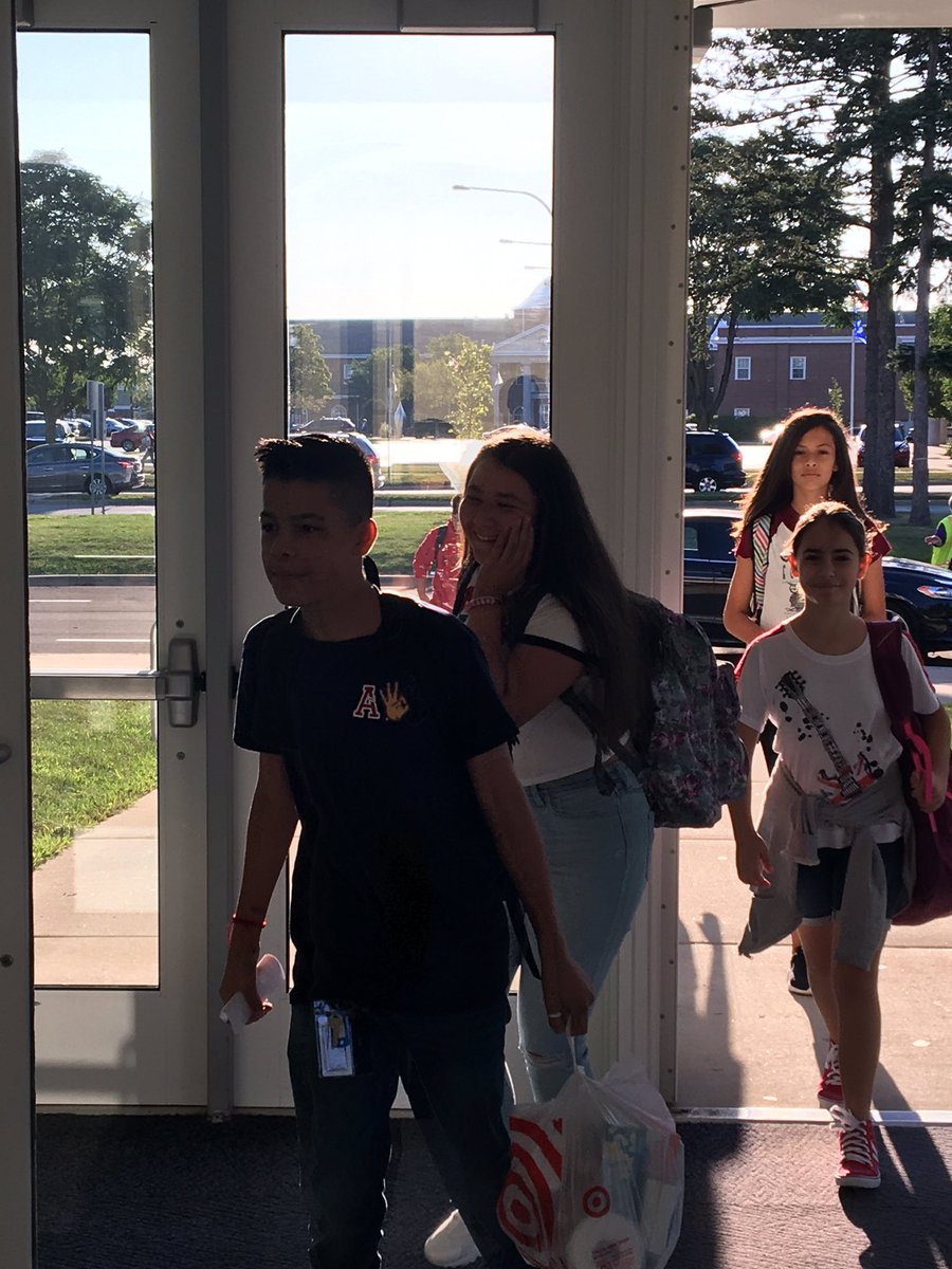 Indian Trail students are ready for their first day of school! #ASD4all #BeBRAVE