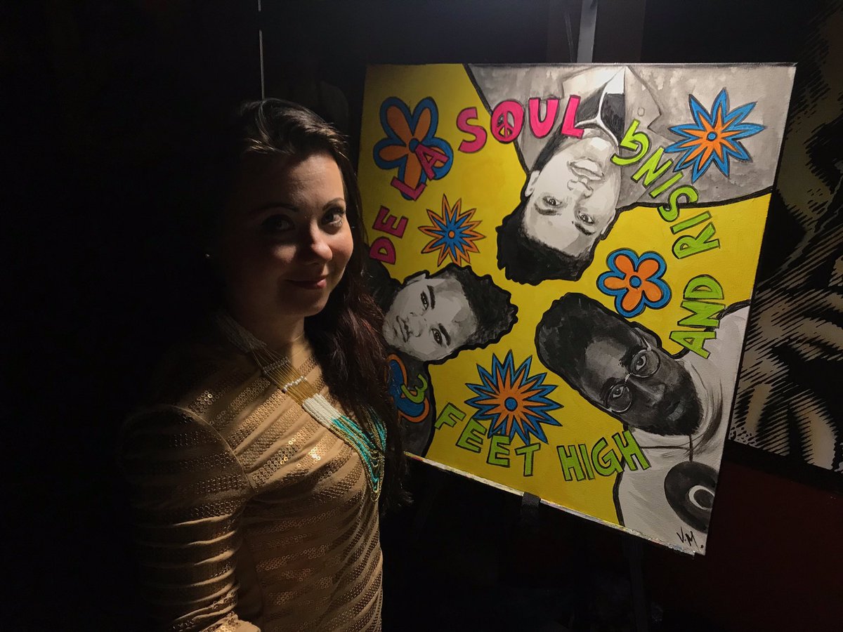 VeraMalitskaya's tweet photo. Latest live painting creation of mine πππ #3feethighandrising #delasoul #artist #veramalitskaya #wepaintlive https://t.co/M83POSmd6J