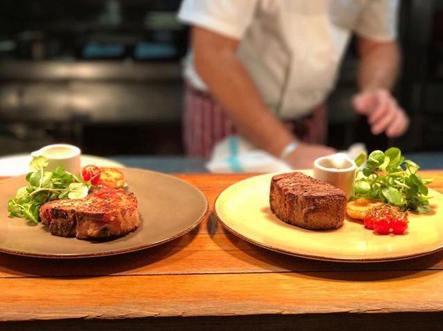 heddonstkitchen's tweet photo. How do I like my steak? Next to my other steak. ☝🏽 #steaksfordays https://t.co/zZfVf0gjBh
